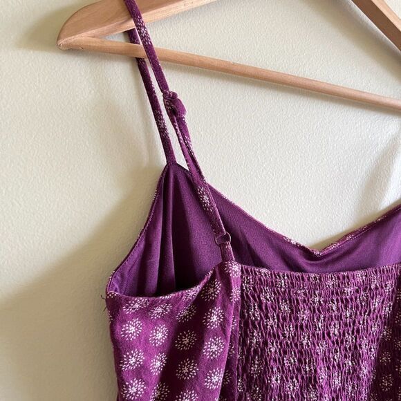 LOFT ANN TAYLOR STRAPPY MIDI SUNDRESS PLEATED WOMENS SZ S SWEETHEART NEC… - Picture 8 of 8